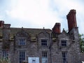 Building in central Hay on Wye, England Royalty Free Stock Photo