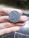 one old coin, Indonesian currency