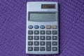 One old gray electronic calculator Royalty Free Stock Photo