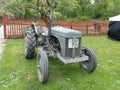 One old and grey tractor beutiful Royalty Free Stock Photo