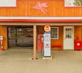 Historic old fashioned gas station