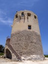 Old tower Torre di Porto Corallo, Sardinia Royalty Free Stock Photo