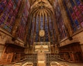 The beautiful interior of the Aachen Cathedral