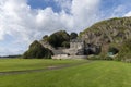 Dumbarton Castle, a ancient stronghold in Scotland. Royalty Free Stock Photo