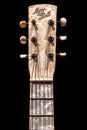 Woody Guthrie's Guitar Headstock from his May Bell Guitar