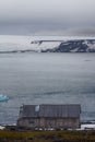 One of oldest polar stations in Arctic. Franz Josef Land Royalty Free Stock Photo