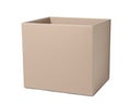 One open cardboard box isolated on white Royalty Free Stock Photo