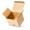 one open cardboard box Royalty Free Stock Photo