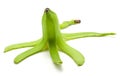 Plantain green banana isolated Royalty Free Stock Photo