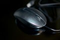 One optical mouse in black Royalty Free Stock Photo