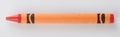 One orange crayon Royalty Free Stock Photo