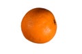 One orange fruit isolated on a white background Royalty Free Stock Photo