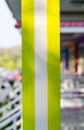 One painted pole Royalty Free Stock Photo