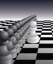 One Pawn stands against
