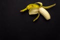 Bananas on different background Royalty Free Stock Photo