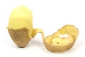 One peeled potato Royalty Free Stock Photo