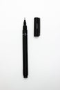 A one pen. A black pen. Royalty Free Stock Photo