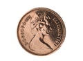 One penny coin (British) Royalty Free Stock Photo