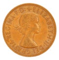 One Penny Coin of 1964 Royalty Free Stock Photo