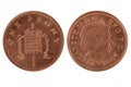 One penny coin Royalty Free Stock Photo