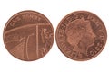 One penny coin Royalty Free Stock Photo