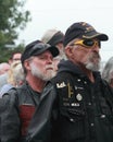 One-percenter motorcycle club vets at Save Our Cross Rally, Knoxville, Iowa Royalty Free Stock Photo