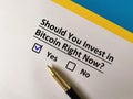 Questionnaire about Bitcoin