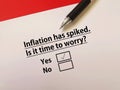 Questionnaire about inflation