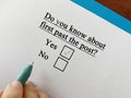 Questionnaire about politics