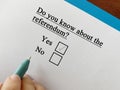 Questionnaire about politics