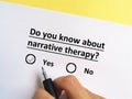 Questionnaire about psychotherapy