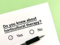 Questionnaire about therapy Royalty Free Stock Photo