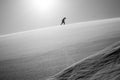 One Person Climbing Up Big Daddy Dune, Desert Landscape, Namibia