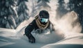 One person risks danger for extreme snowboarding generated by AI