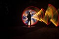 One People with beautiful light painting artwork