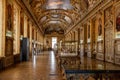 Interior of the Louvre Museum in Paris, France Royalty Free Stock Photo