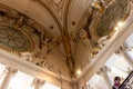 Interior of the Louvre Museum in Paris, France Royalty Free Stock Photo