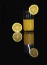 set of orange juice Royalty Free Stock Photo