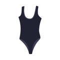 One-piece swimwear, bodysuit. Women summer swimsuit, body apparel. Beachwear, bathing suit. Ladies female clothes, beach