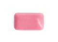 One pink chewing gum isolated on white, top view Royalty Free Stock Photo