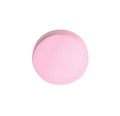 One pink pill on white background. Medicinal treatment Royalty Free Stock Photo