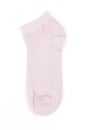 One pink short sock on a white background, top view Royalty Free Stock Photo