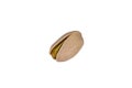 One pistachio nut isolated on the white background Royalty Free Stock Photo