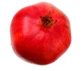 one pomegranate fruit isolated on a white background Royalty Free Stock Photo