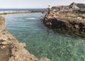 One of the pools at Puerto de las Nieves on Gran Canaria. Royalty Free Stock Photo