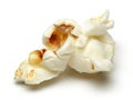 One Popcorn on white background