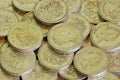 One pound coins Royalty Free Stock Photo