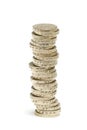 One Pound Coins Royalty Free Stock Photo