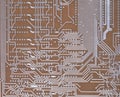 One Printed Circuit Board Royalty Free Stock Photo