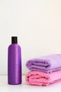 One cosmetic bottle on isolated background Royalty Free Stock Photo